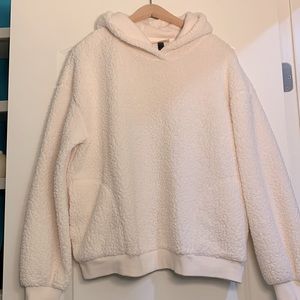 White Fleece Hoodie (L)